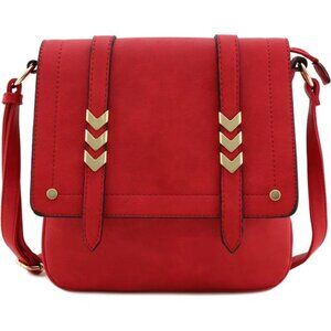 ALYSSA Double Compartment Large Flapover Crossbody Bag